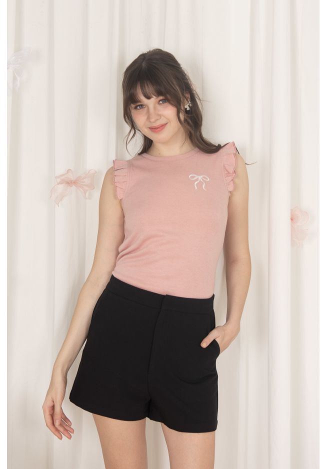 LEAVITT RIBBON EMBROIDERY TOP