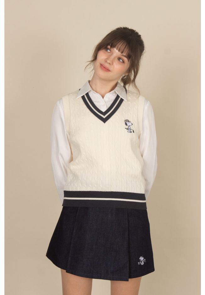 SNOOPY GOLF KNIT VEST