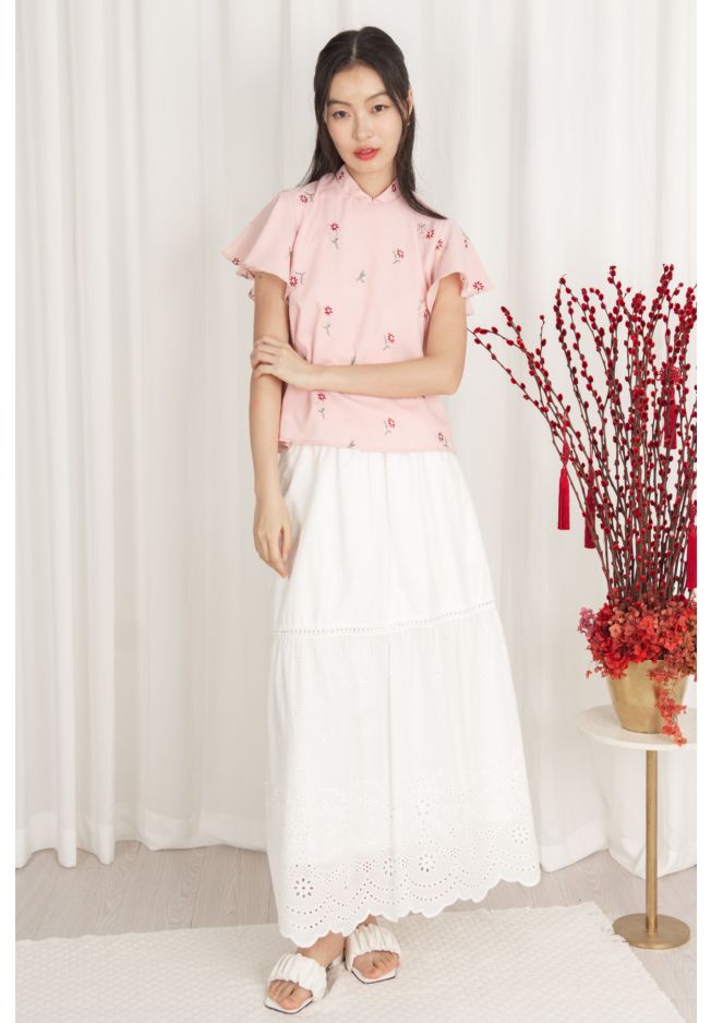 RIVA EYELET SKIRT