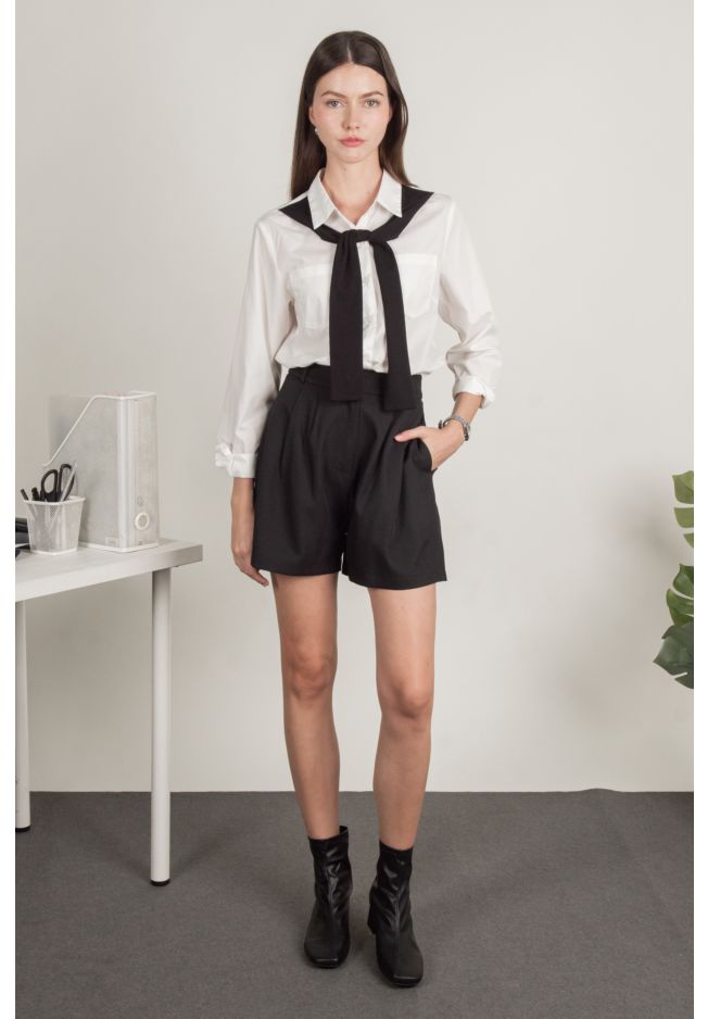 DEVIL WEARS PRADA TAILORED SHORTS