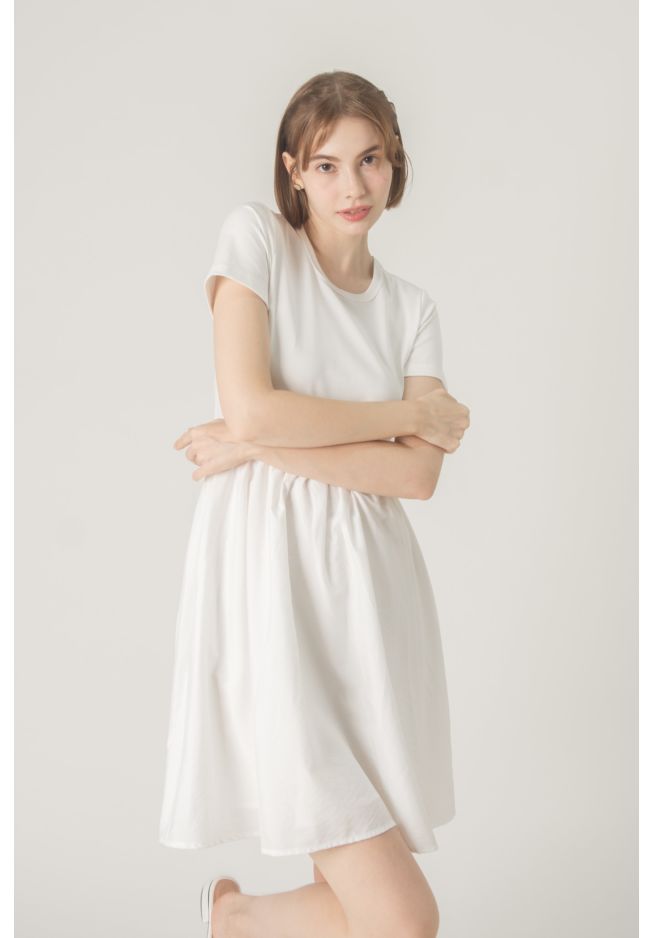 AUDE SHORT SLEEVES DRESS