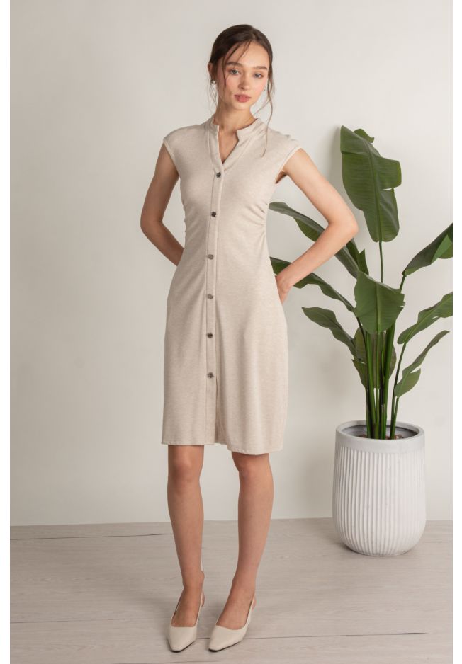 LOVITT BUTTON DRESS