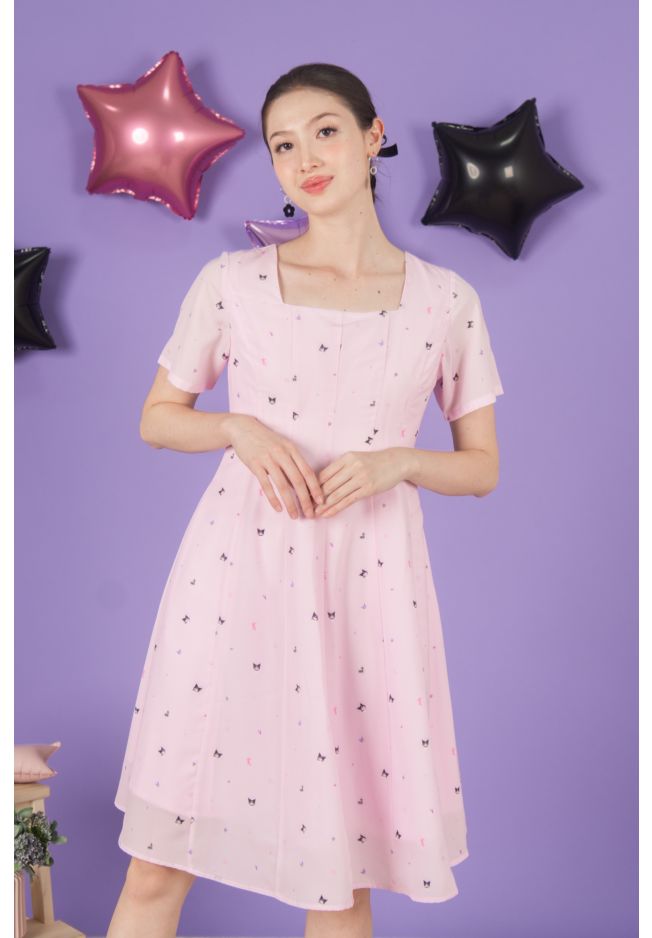 KUROMI 20TH ANNIVERSARY SQUARE NECK DRESS