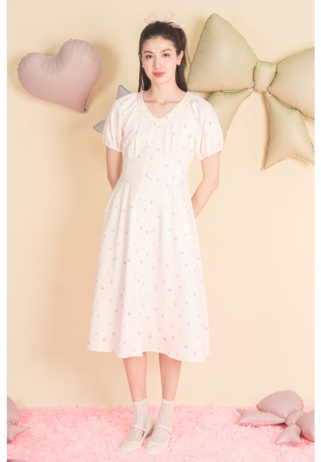 MY MELODY 50TH ANNIVERSARY V-NECK DRESS