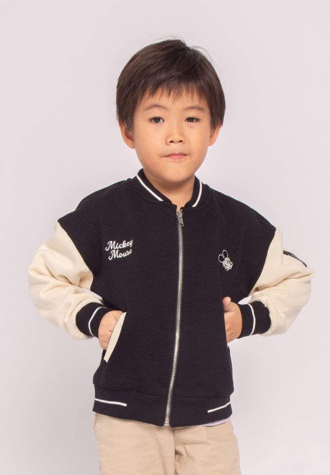 MICKEY EMBROIDERED BOMBER JACKET - KIDS