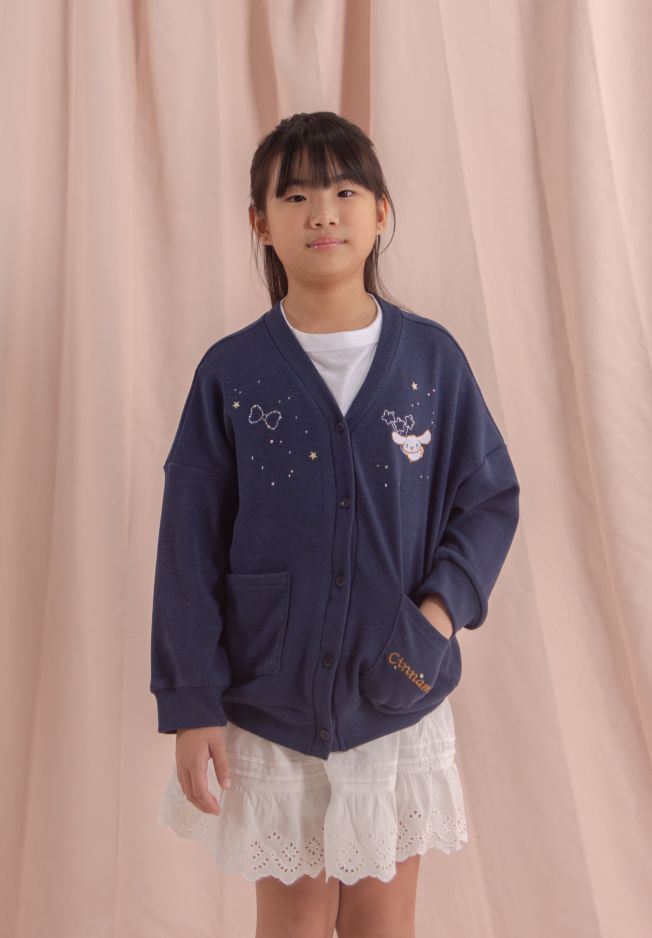 CINNAMOROLL NIGHT SKY CARDIGAN - KIDS