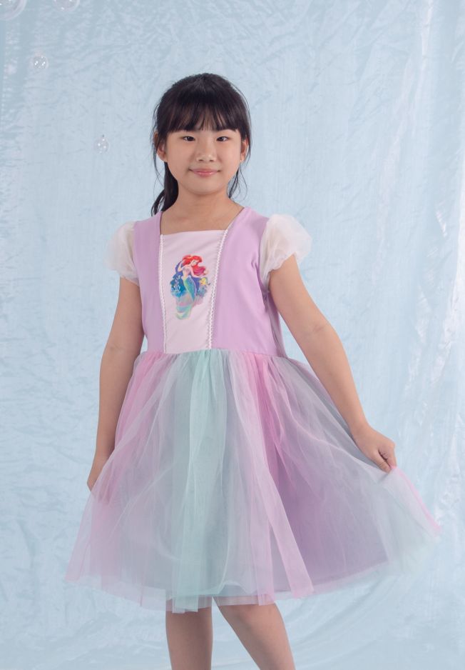ARIEL PRINCESS GRADIENT DRESS - KIDS